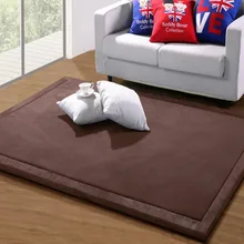 Коралловый флис, бархат, простые японские татами, 20 мм, толстые коврики, ковер для спальни, утолщенный детский игровой коврик lvingroom, коврик