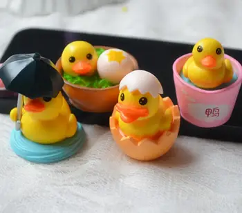 

3set 12pcs Mixed Design 3D Bucket Duck Miniatures Landscape Accessories For Home Garden Cake Decoration Scrapbooking Craft Diy