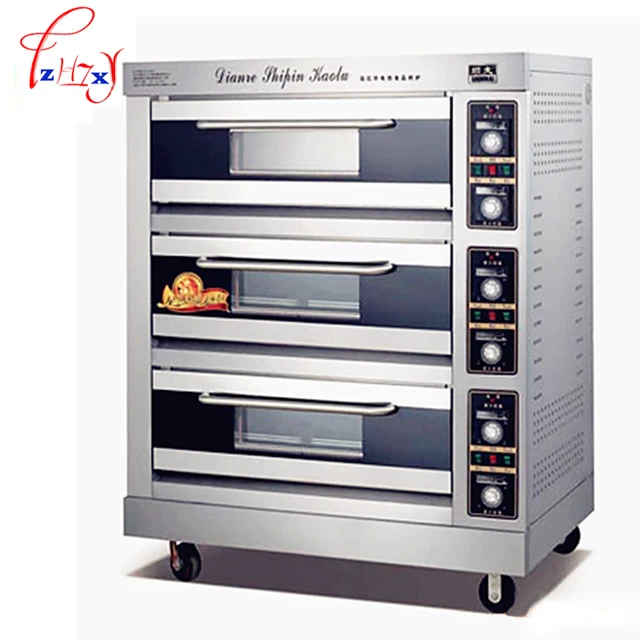 Commercial Electric Oven 1200w Baking 3 Layers 6 Commercial Electric Oven 1200w Baking 3 Layers 6 Pans Gas Bread