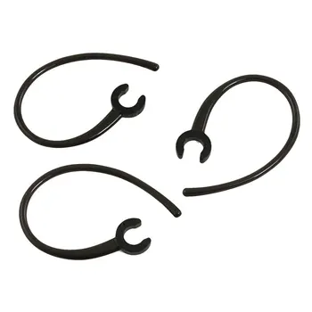 

PLA-3 Pcs Handfree 5.5mm Hole Black Plastic Earhook for bluetooth Earphones
