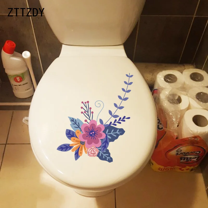 ZTTZDY 15 9*23 3 см цветные цветы в горошек модная Наклейка на стену спальню фотообои