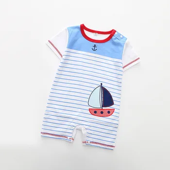 

Summer baby boy clothes Short Sleeved baby rompers newborn cotton baby girl clothing jumpsuit infant clothing 1-3-9-18 Month
