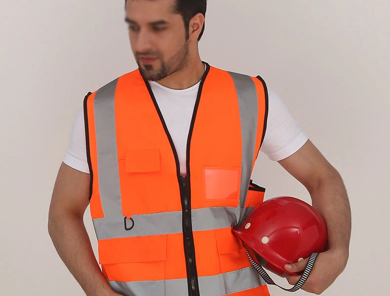 Вязаный светоотражающий жилет для верховой езды безопасности санитарных работников одежда движения автомобиля жилеты высокая видимость