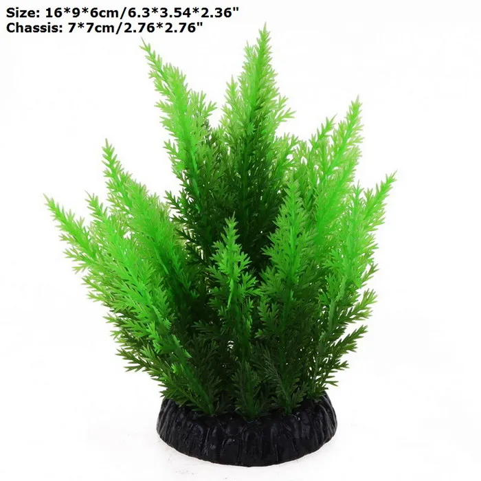 Подводное искусственное водное растение, украшения для аквариума, зеленая вода, трава, Декор, ландшафтное украшение - Цвет: 7