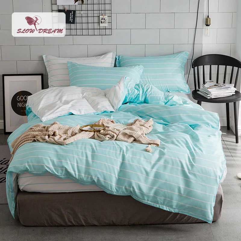 

SlowDream Bedding Set Duvet Cover Set Bed Linen For Adult Euro Bedspread Underwear Single Nordic Queen King Size Bedclothes