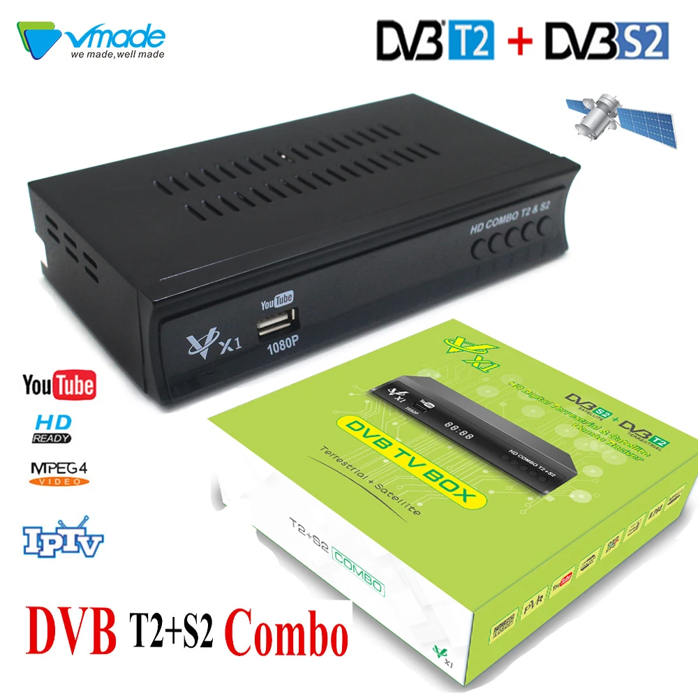 

Digital Terrestrial Satellite TV Receiver Combo Dvb T2+S2 Dvb-t2 Dvb-s2 Tv Box Support AC3 CCCAM IPTV Youtube Newcam PK V7 V8