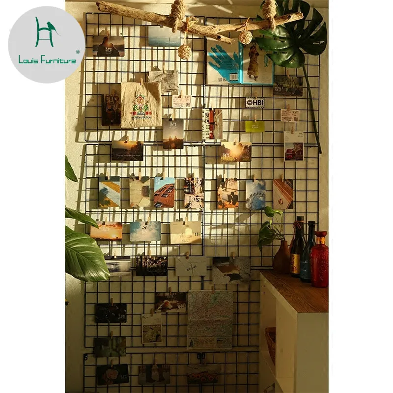 

Louis Fashion Photo Simple Iron Art Frame Wall Hanging Rack Clip Hanging Decoration