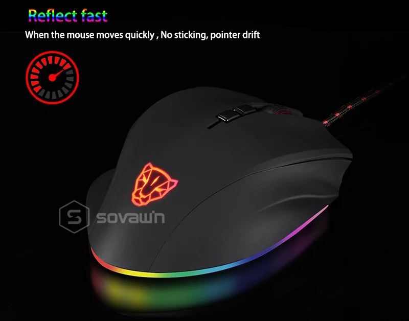 Motospeed V80 игровая мышь Проводная RGB профессиональная геймерская мышь USB 3D с силикагелем подставка для запястья коврик для мыши для компьютера ПК ноутбука