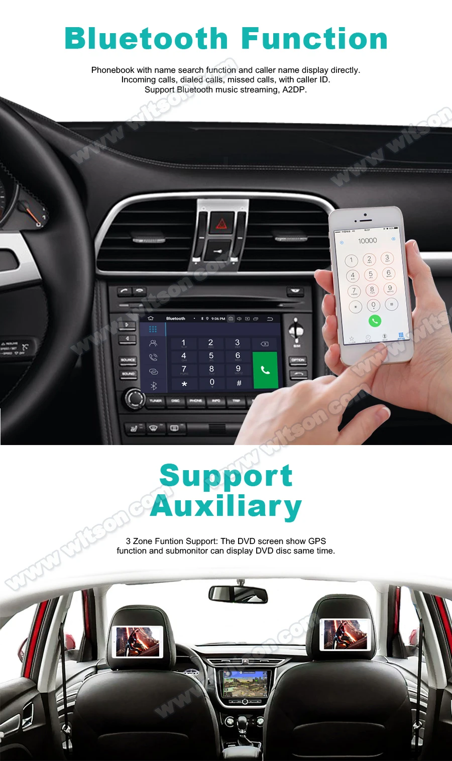 Best WITSON Android 9.0 CAR DVD GPS RADIO for MERCEDES-BENZ C-Class W203(2004-2007)/CLK W209 audio system with gps car audio gps dvd 7