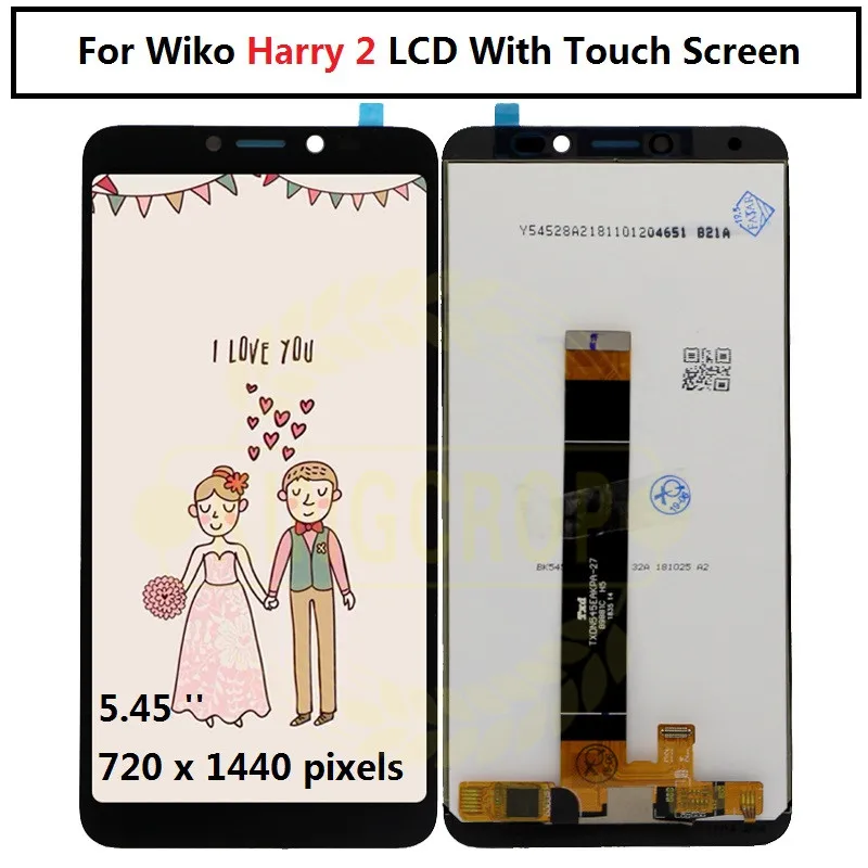 

For wiko harry 2 LCD Display and Touch Screen Digitizer Assembly Replacement For wiko harry 2 Lcd