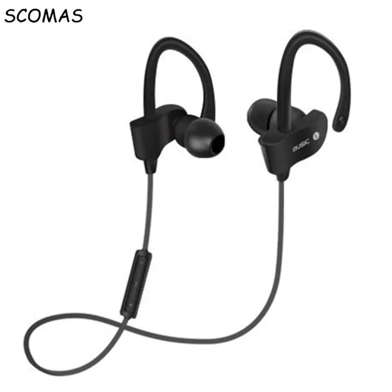 

SCOMAS Bluetooth Headphones Wireless Sports Earphones with Mic HD Stereo Earbuds for Running Noise Cancelling Headsets for Phone