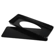 Рифленый пирог форма выпечки съемное дно антипригарный инструмент quiche прямоугольник