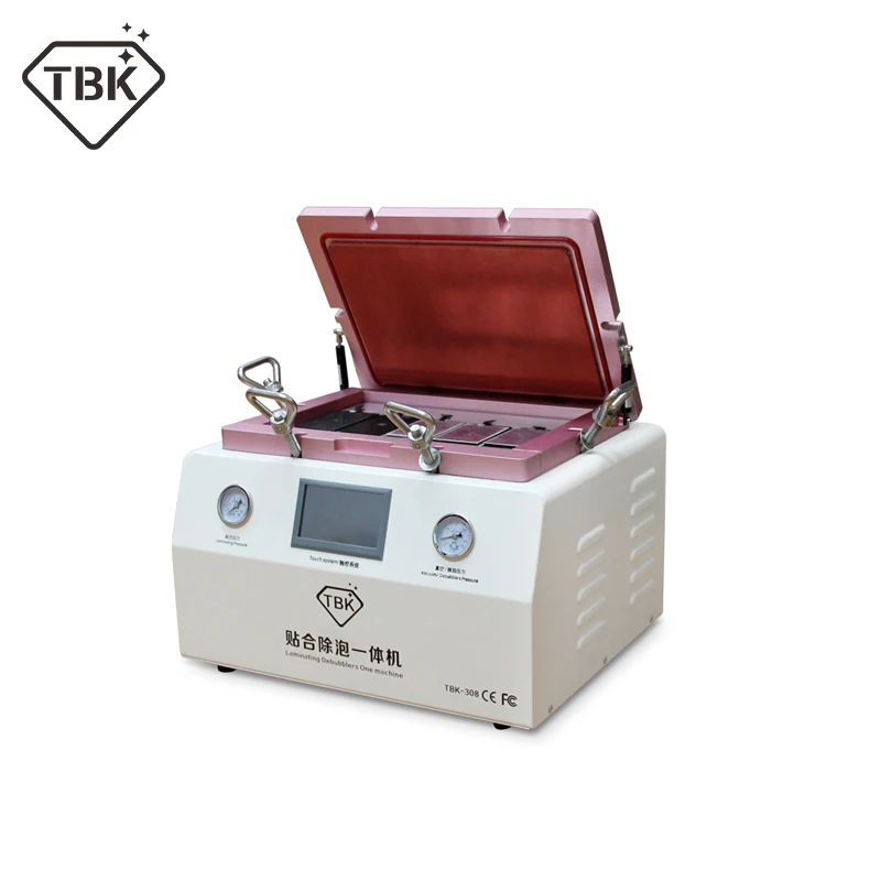 

New TBK OCA Vacuum Laminating machine Remover Machine Debubbler Integrated 2 in 1 touch screen repair machine support 15 Inch