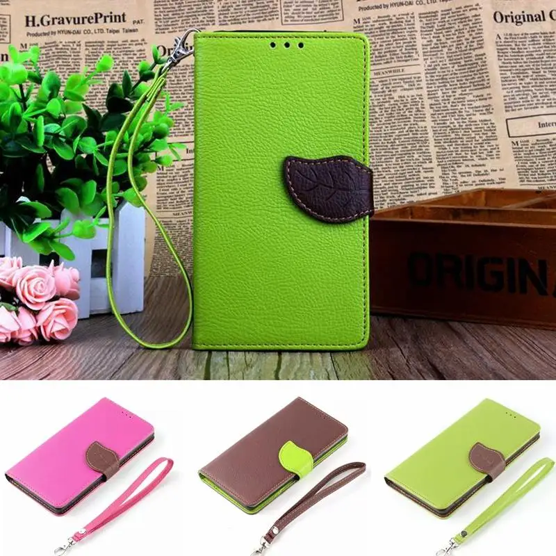 Leaf Buckle PU Leather Phone Case For Samsung Galaxy Core i8262 Duos i8260 GT-i8262 GT-i8260 Wallet Card Holder Flip Cover Stand