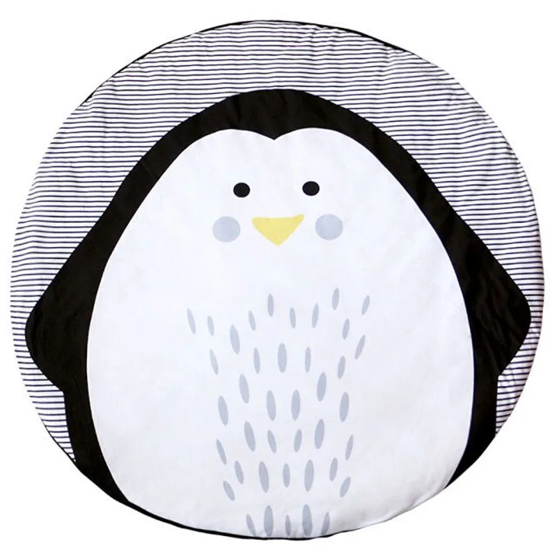 

Animal baby gym mat newborn baby play mats infant soft sleeping mat cotton penguin blanket Children's room decoration A79