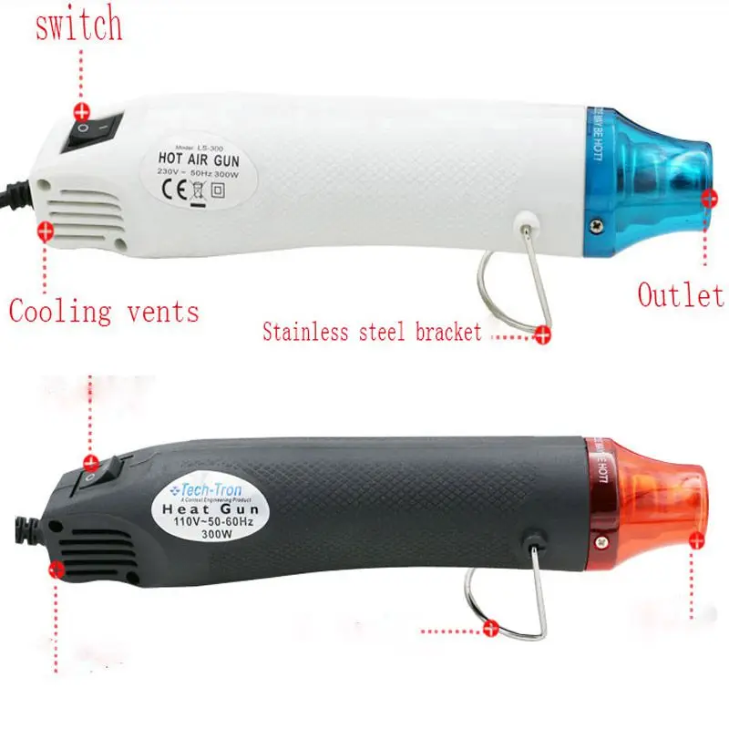 

2017 Hot 1pc electric Hot Air Gun/Heat Gun with supporting seat, DIY tool heat gun