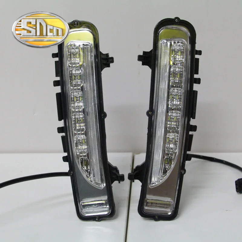 SNCN 2 шт. светодиодный дневные ходовые огни светильник для Ford Edge 2009- автомобильные аксессуары Водонепроницаемый АБС 12 В DRL Противотуманные фары украшения