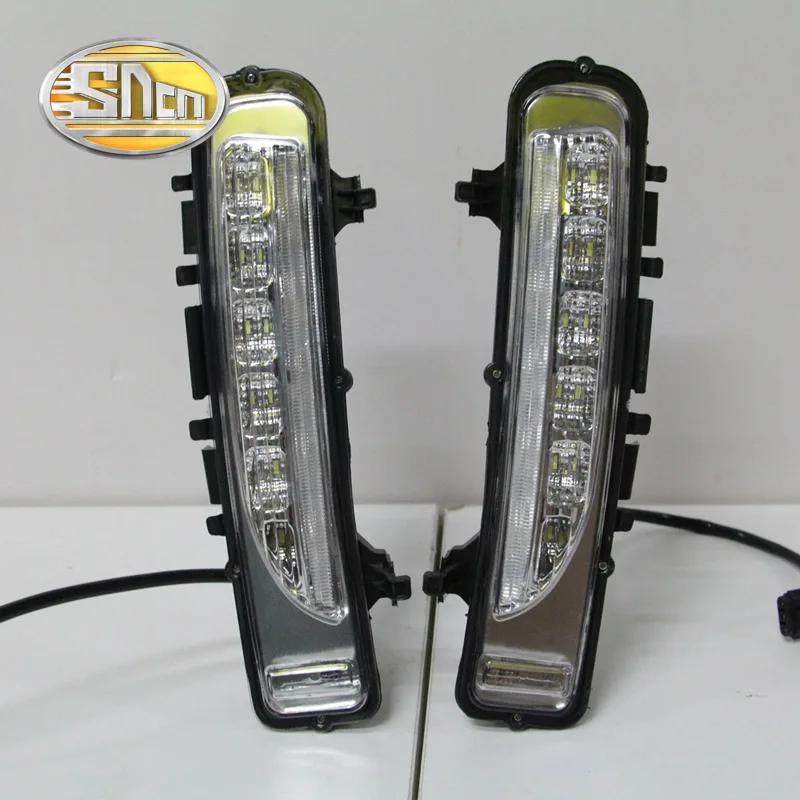  SNCN 2PCS LED Daytime Running Light For Ford Edge 2009 - 2014 Car Accessories Waterproof ABS 12V DR - 32790605633