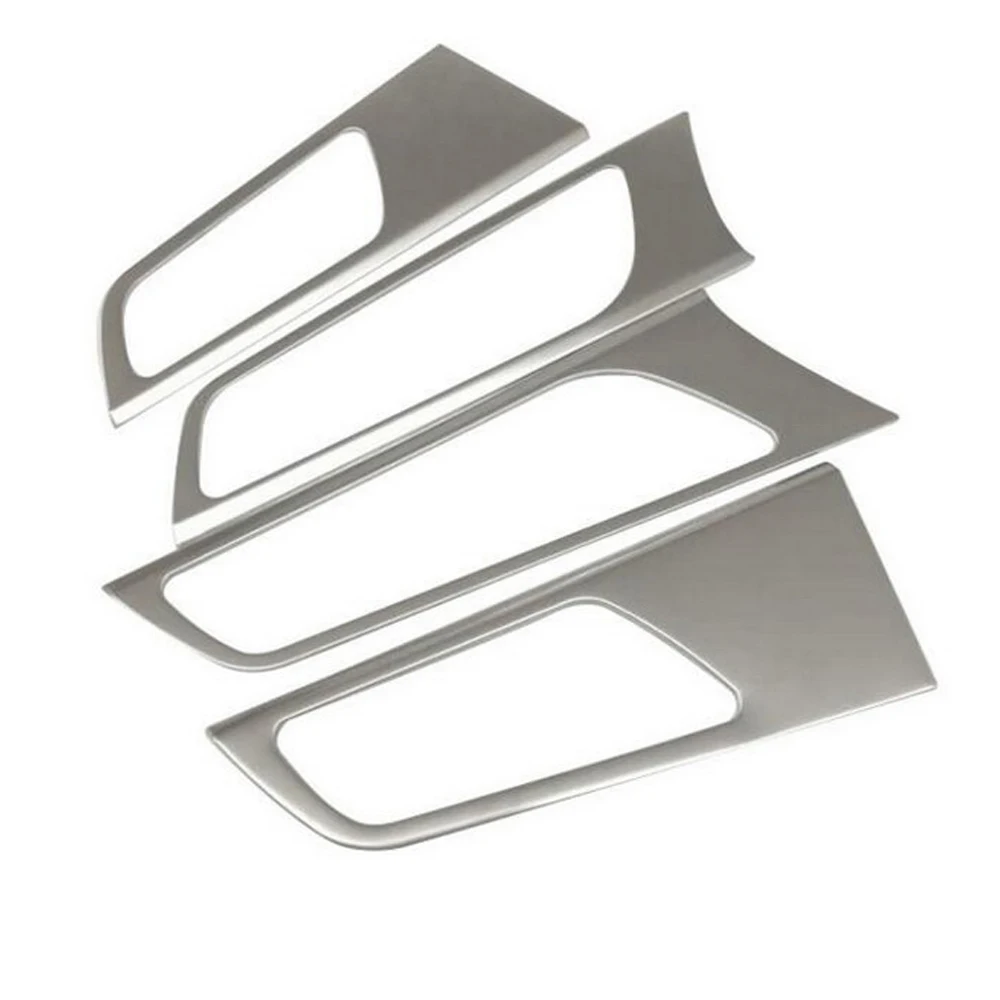 Stainless Steel 4PcsSet Car Door Handle Bowl Cover Interior Decoration