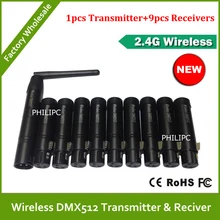 DHL беспроводной передатчик по протоколу DMX приемник сигнала для 2,4G беспроводной DMX512 Контроллер LEDPar светильник