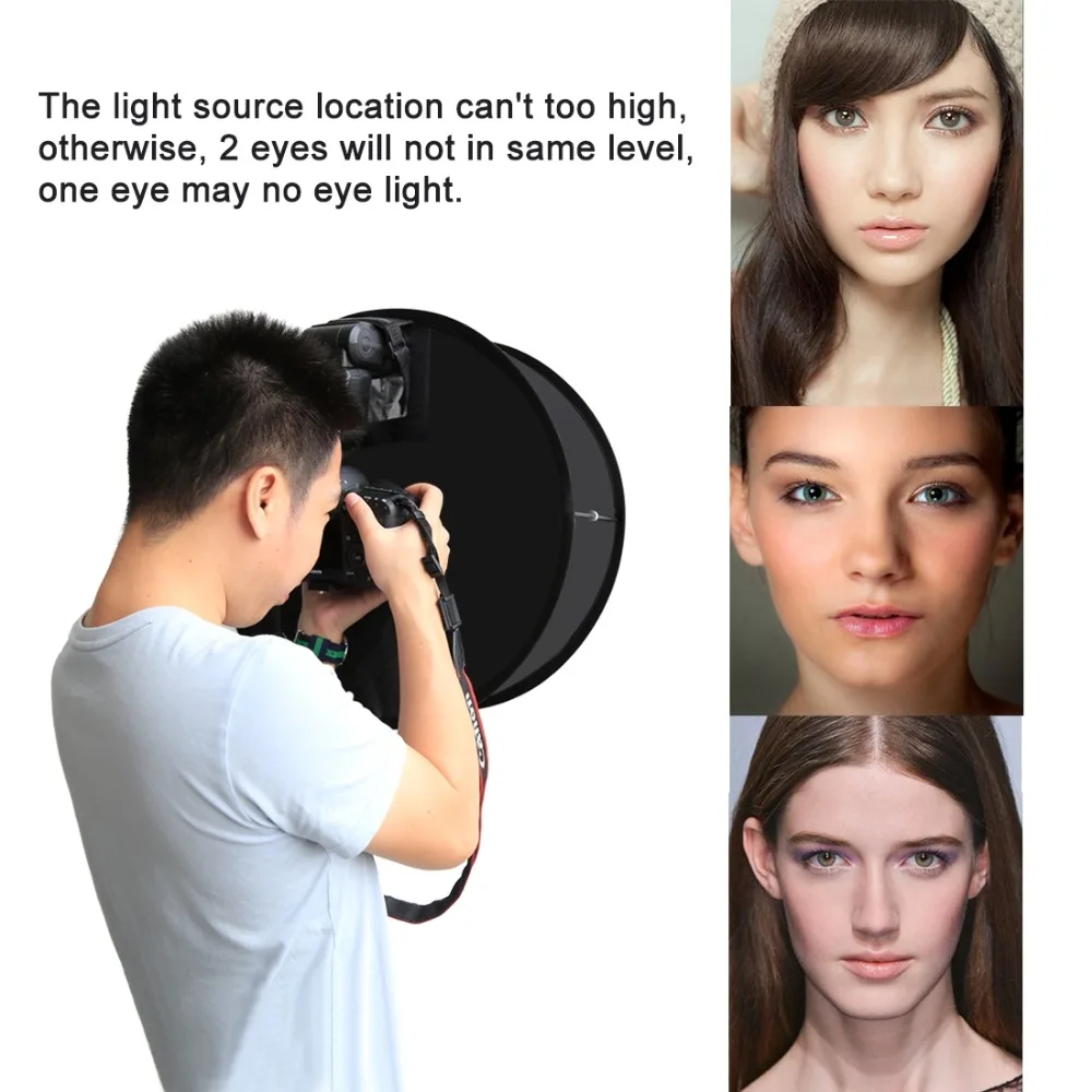 PULUZ 45 см кольцевой софтбокс Speedlight Круглый Стиль вспышка свет съемка Мягкая коробка складной мягкий рассеиватель вспышки света Фотостудия