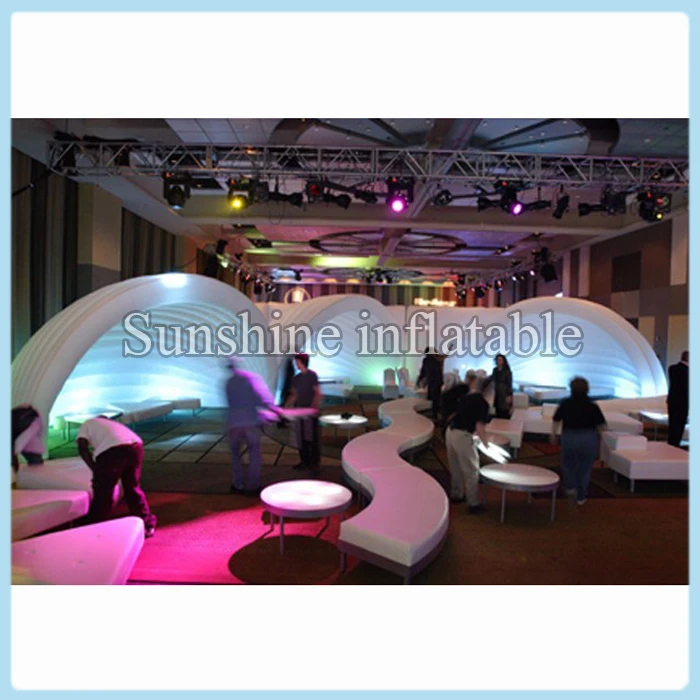 

Hot sale event party lighting inflatable LED dome, inflatable tent with LED light