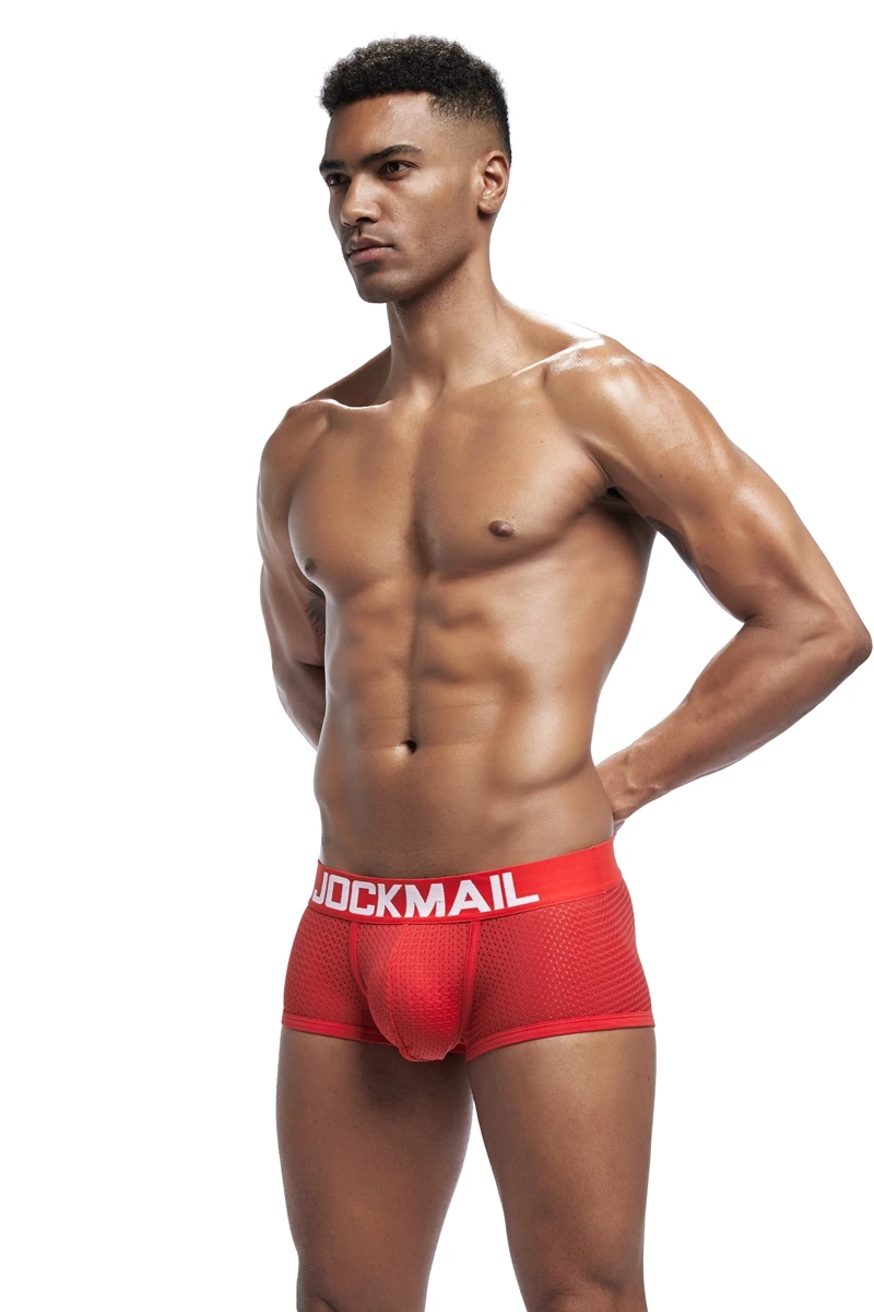 JOCKMAIL, новинка, боксеры, мужское нижнее белье, дышащая сетка, сексуальное мужское нижнее белье, трусы, cueca, боксеры, боксеры, мужские шорты, calzoncillos