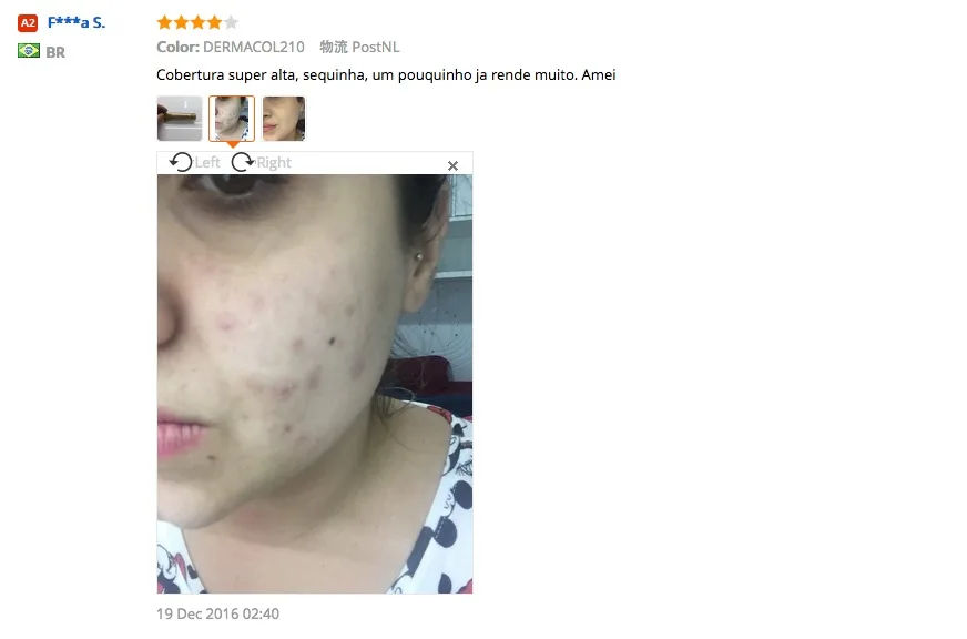 dermacol 210 before