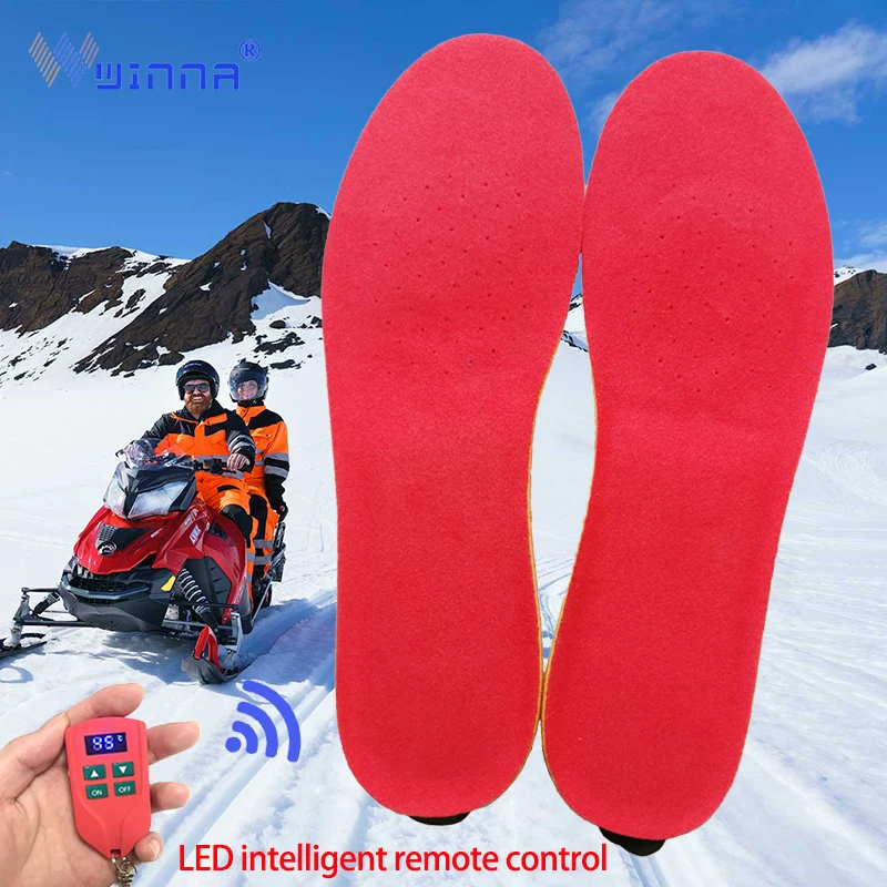 

New Electric Heated Insoles with Remote Control Breathable Smart Warm Foot Winter Outdoor Sport Thermal Insole for Men EUR 40-46