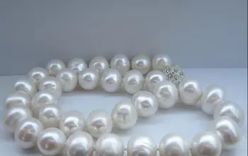 

Beautiful New huge 18" 36"AAA 12-14 MM SOUTH SEA NATURAL White PEARL NECKLACE