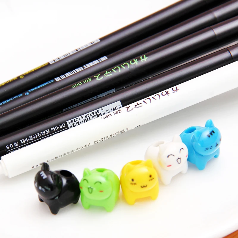 1 шт./партия милые черные чернила гелевая ручка Lucky cat Japan cat ручки, кавайные канцелярские принадлежности zakka офисные материалы escolar школьные принадлежности