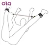 OLO-poignets de cheville en cuir pour femmes, Couples, poignées en acier inoxydable, avec serrure et clés ► Photo 1/6