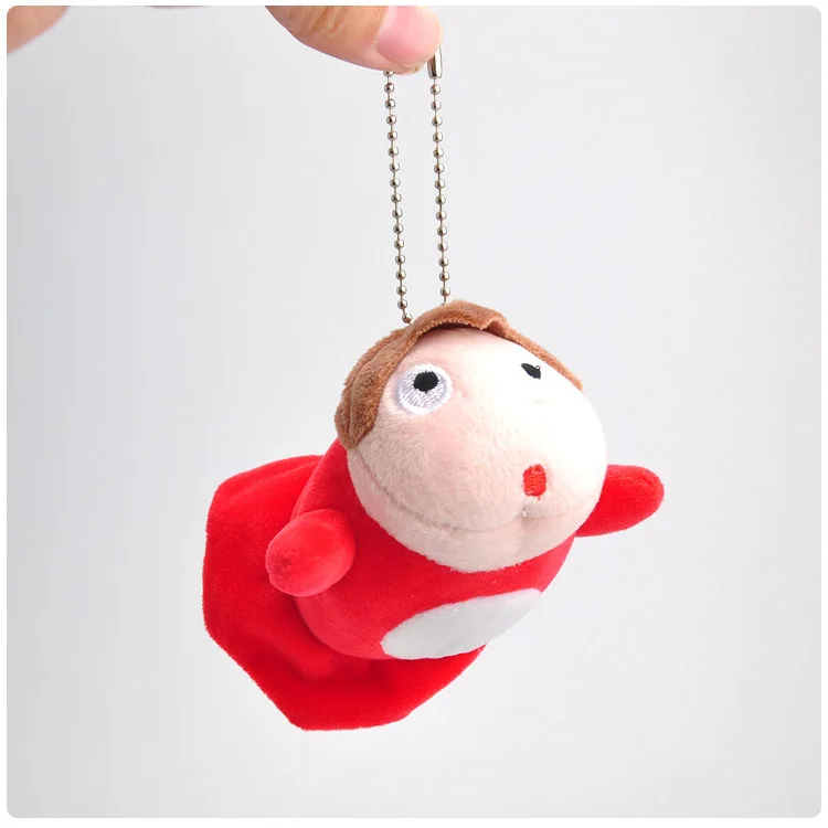 

9cm Japanese Hayao Miyazaki Cartoon Movie Ponyo on the Cliff Mini Plush Dolls Soft Pendant Toy Keychains