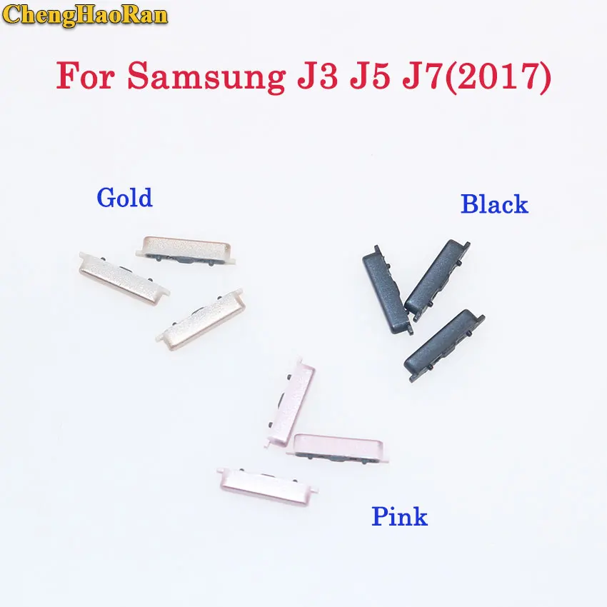 

ChengHaoRan 1set New For Samsung GalaxyJ3 J330/J5 J530/J7 J730(2017) Power Button Side Button Key Button Keys