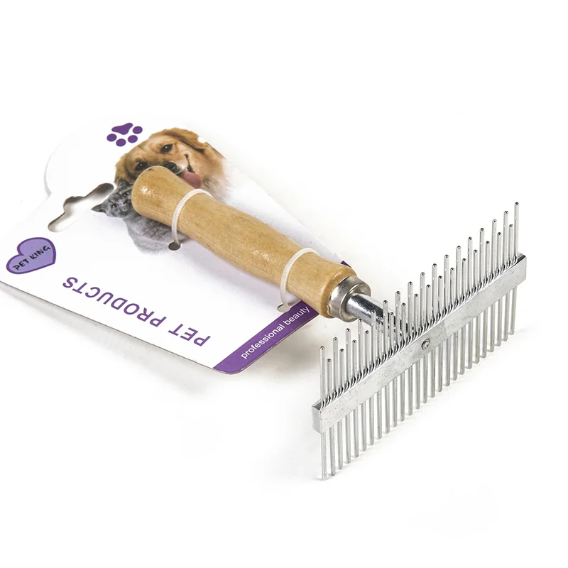 

XINAN Dog Pet Hair Grooming Comb Flea Shedding Brush Puppy Cat Dog Handhold Stainless Hair Combs Cat Dog Bath Cleaning Supplies