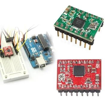 

Etmakit CNC 3D Printer Parts Accessory Reprap pololu A4988 Stepper Motor Driver Module with Heatsink for ramps 1.4 High Quality