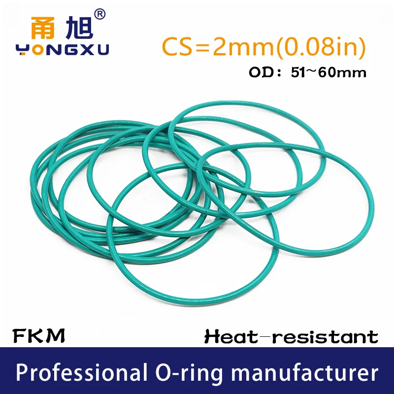 Pack of 10 6mm OD 3mm ID 1.5mm Width FKM Seal Gasket for Vehicle Machinery Plumbing Green uxcell Fluorine Rubber O-Rings
