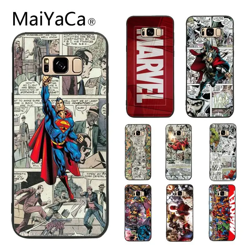 

MaiYaCa Marvel Comics Super Hero Perfect Cool Soft Phone Case For Samsung GALAXY Note2 Note3 Note4 Note5 Note7 Note8 Note9