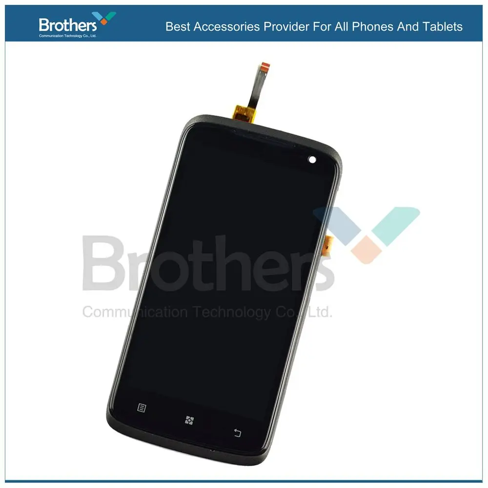 LEN0034 Black Red Original Full LCD Display Touch Screen Digitizer Assembly With Frame Replacement Repair Parts For Lenovo S820-0 (5)