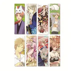 8 шт./упак. Лидер продаж кошка Нацумэ Yuujinchou аниме Книга знаки бумага мультфильм Студент Дети подарок