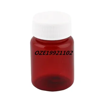 

5PCS Laboratory Graduated Brown Plastic Reagent Bottle Container 60ml