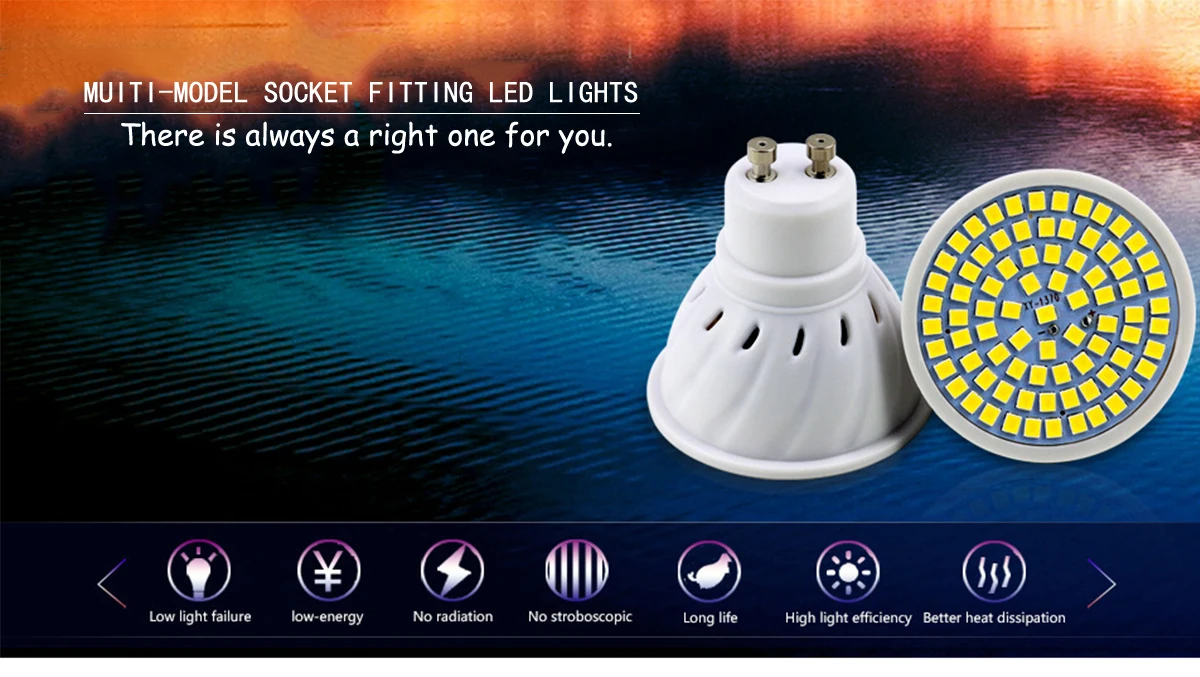 DIGAD E27 E14 MR16 GU10 лампада светодиодный лампы 220 в 240 Bombillas Светодиодный лампа Spotlight 48 60 80 светодиодный 2835 SMD Lampara пятно света Cfl