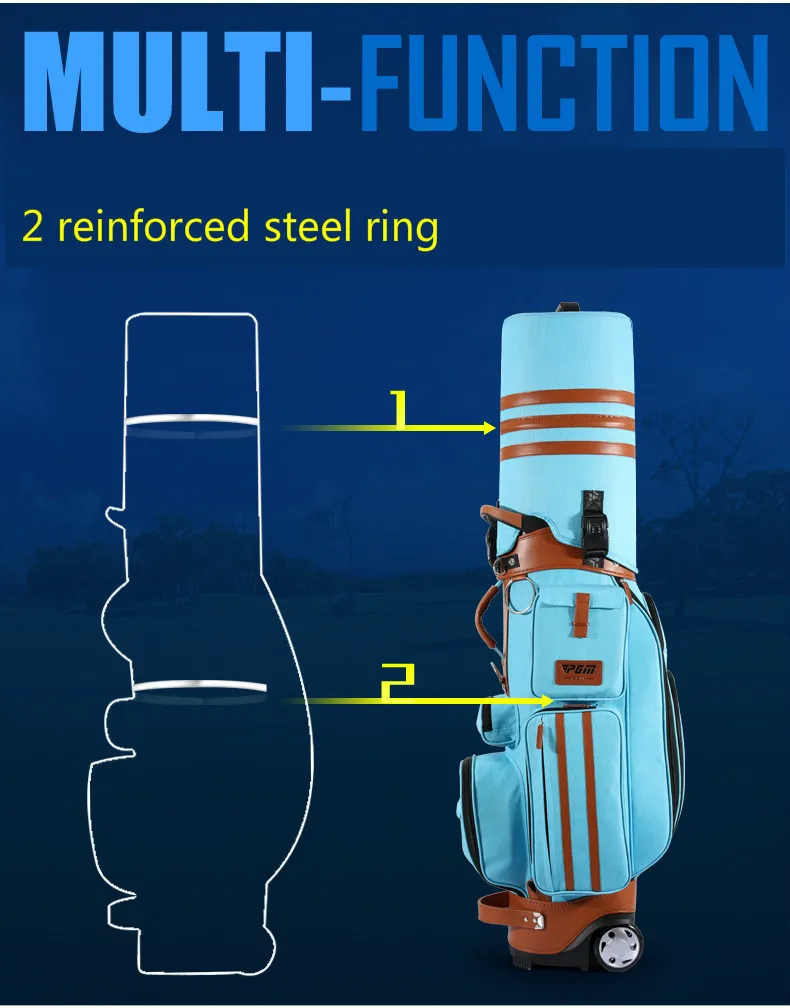 PGM сумка для гольфа жесткая оболочка туг с cipher подушка безопасности