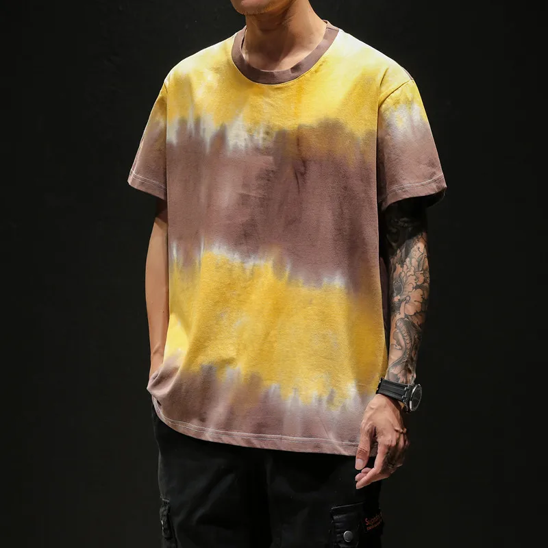 

Summer New T Shirt Men Fashion Printing Casual O-neck Short-sleeved Tshirt Man Streetwear Hip-hop Loose Cotton T-shirt M-5XL