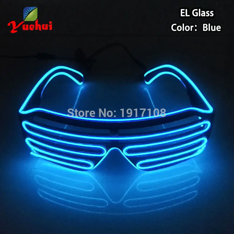 Crazy Hot EL светодиодный очки светящиеся красочные светящиеся танцевальные DJ вечерние декоративные затвор очки с 3V мигающий/Устойчивый на инвертор