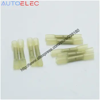 

BHT0.5 100PCS Heat Shrinkable Butt Waterproof Connector Splice Butt Heat Shrink Tube Joint and Connectors,22-20AWG