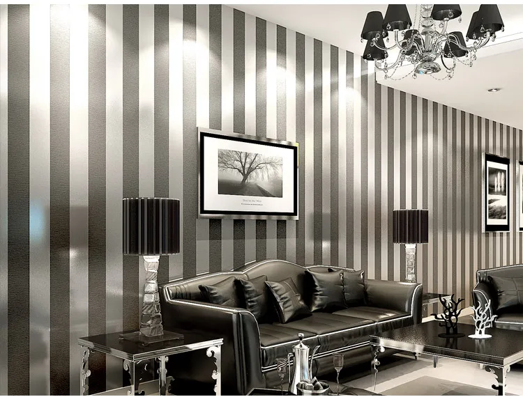Simple modern non woven wallpaper bedroom living room sofa television background wall plain