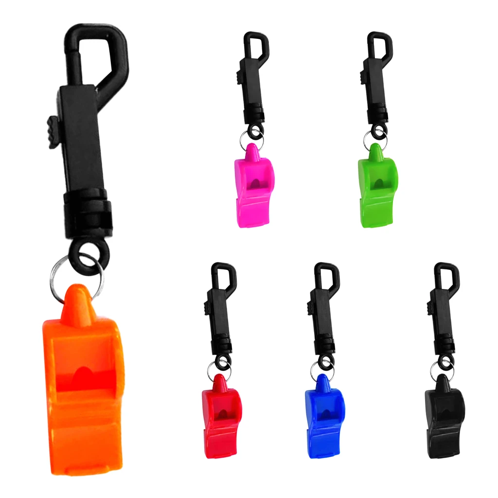 Safety Whistle with Snap Clip for Boating Kayaking Camping Hiking Hunting Scuba and Diving Emergency Survival Rescue Signaling