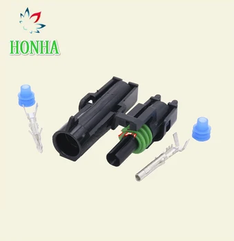 

Free shipping 10 pcs DJ3011Y-2.5-11-21 Kits Brand New 1Pin Waterproof Sealed Electrical Wire Connector Plug For Car Boat etc