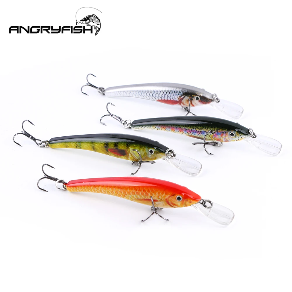 Angryfish горячая Распродажа рыболовные приманки 5 шт. 90 мм 7 г Реалистичная